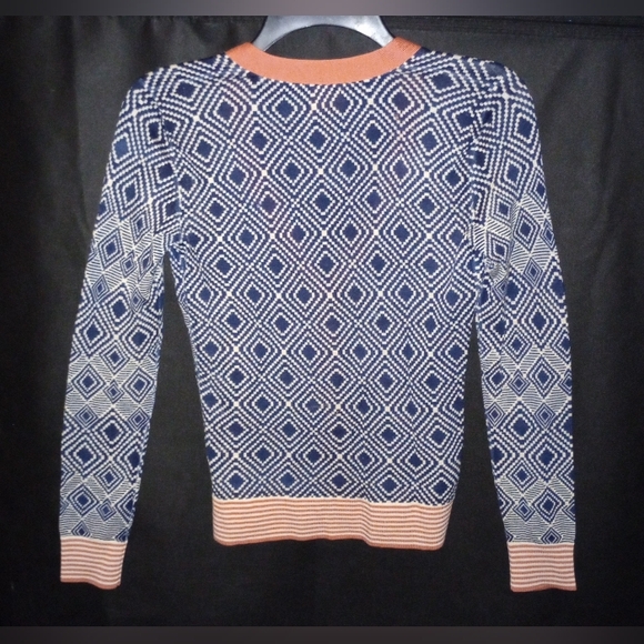 Tory Burch Geometric Pattern Cardigan Sweater Size XS - Picture 7 of 12
